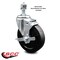 Service Caster 5 Inch Soft Rubber Wheel Swivel 1/2 Inch Threaded Stem Caster with Brake SCC SCC-TS20S514-SRS-TLB-121315 - alternate 4